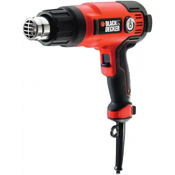 Pistola de ar quente Black & Decker KX2200K-QS — 2000 W, 720 L/min, até 645 °C, punho de pistola, 900 g