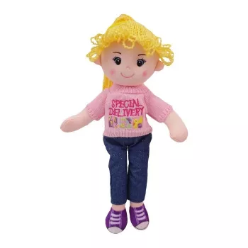 Boneca de pano TULILO Olivia 40 cm — brinquedo macio de pano, adequado para crianças