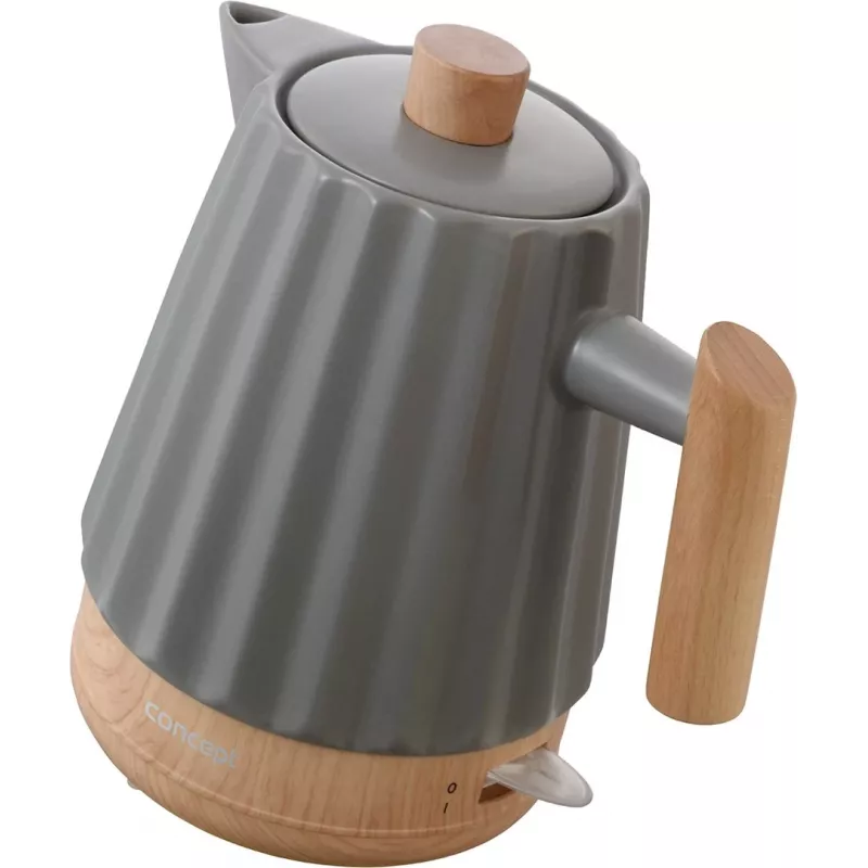 Chaleira elétrica de cerâmica Concept RK0092 1,5 l cinzento-escuro
