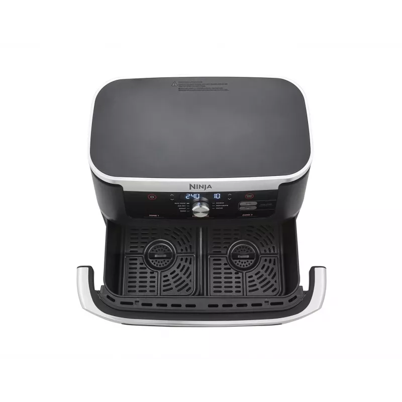 Fritadeira de ar quente dupla de 10,4 L Ninja AF500EU, autónoma, 2470 W, preto, aço inoxidável