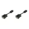 Cabo de monitor ASSMANN DVI macho/macho 3m Dual Link 2 núcleos de ferrite cabo de ligação K8 bulk 24+1 (AK-320101-030-S)