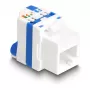 Módulo Keystone DeLOCK 88130 plano RJ-45 azul branco 22,5 mm