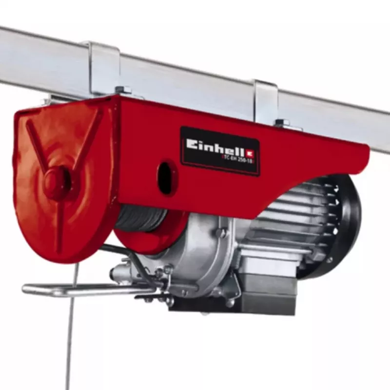 Einhell TC-EH 600 2255150 talha elétrica de cabo, 1050 W, 600 kg, 8 m/min, vermelha