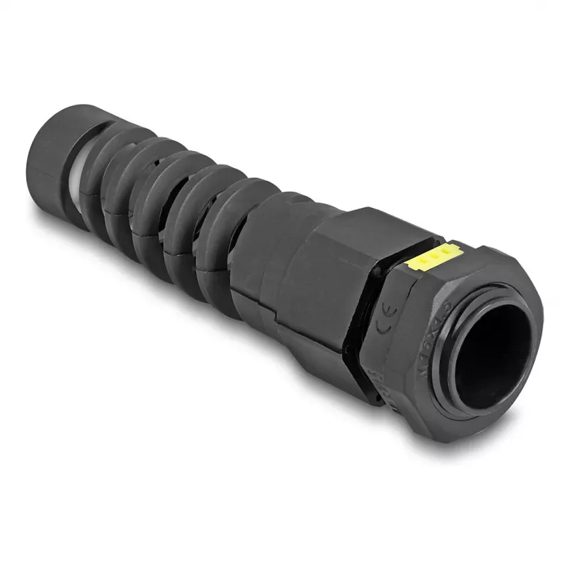 Prensa-cabos DeLOCK M16 ventilação alívio de tração IP68 preto 2 unid.