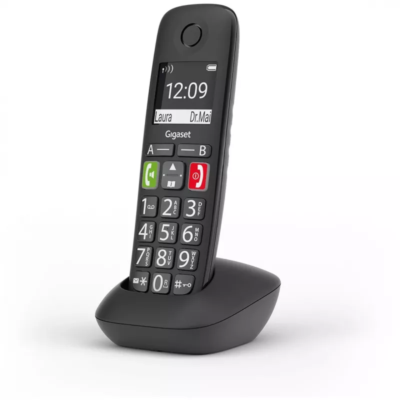 Gigaset Hearing Aid.DECT E290HX telefone sem fios adicional, preto