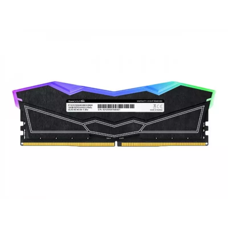 DIMM 32 GB DDR5-6000 (2x 16 GB) Dual-Kit, memória preta, FF3D532G6000HC38ADC01, Delta RGB, INTEL XMP