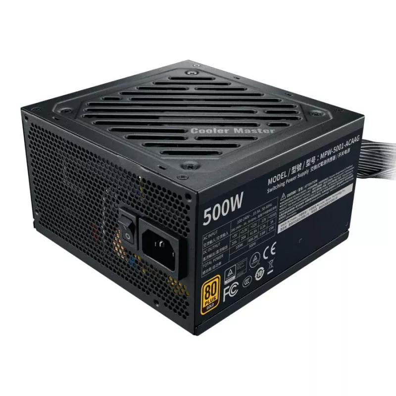 Cooler Master MPW-5001-ACAAG-NL GOLD Bulk, ATX, 500W, 80 PLUS GOLD, 120mm, HDB, preto