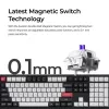 Teclado mecânico Keychron Q6H-M1 sem fios RGB Carbon preto