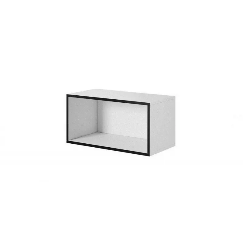 Conjunto de móveis de sala Cama ROCO 1 (4xRO1 + 2xRO4) branco/preto/branco