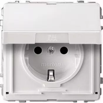 Tomada SCHUKO MERTEN 16A MEG2310-7244 branco AC 250V com tampa basculante MEG2310-724 MEG2310-7244 (MEG2310-7244)