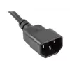 Extensão de energia Lanberg PS0-04E-0100-IEC-BK 1 m 4 tomadas AC interior preto