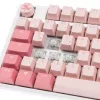Teclado Ducky One 3 TKL Gossamer Pink Gaming USB Alemão Rosa, Branco
