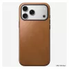 Capa para telemóvel Nomad Modern Leather Case Cover para iPhone 17 Pro Max, 17,5 cm (6,9 polegadas), Tan, couro + PC/TPU