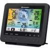 Bresser 7002580 Weather Center 5-in-1 estação meteorológica digital Wi-Fi com sensor profissional, ecrã de 5,7″, alimentação elétrica, preta