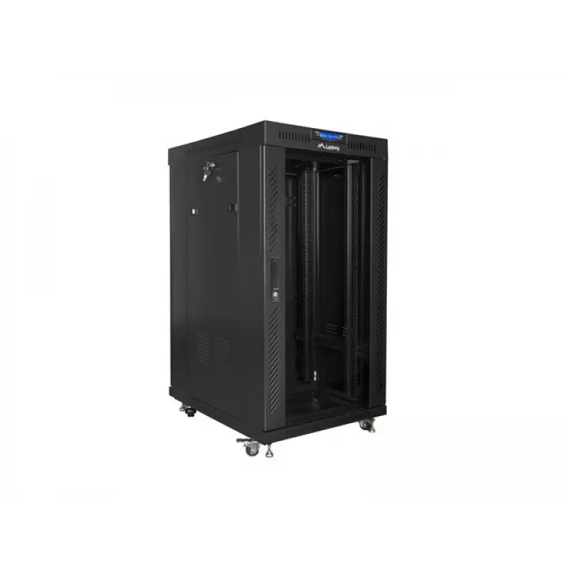 Armário rack autónomo LANBERG FF01-6822-12BL 22U preto 1200 kg
