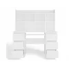 Conjunto secretária KUBA + módulo de extensão, branco