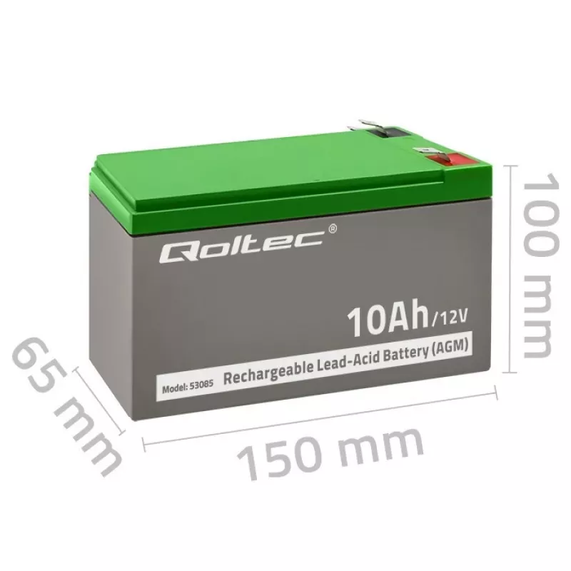 Bateria AGM 12V 10Ah sem manutenção para UPS