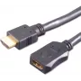 Cabo HDMI e+p HDMV 402 2m Type-A macho para fêmea preto