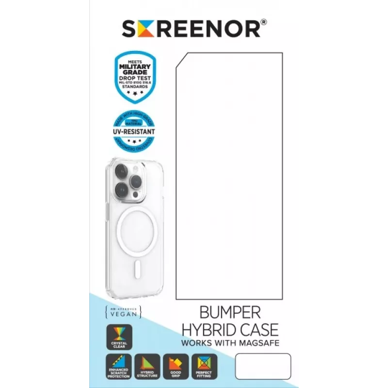 Bumper Screenor Iphone 17 Air Magsafe transparente