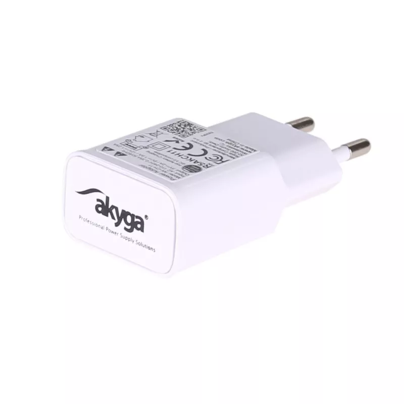 Akyga AK-CH-11 carregador de rede USB-A 15 W, Quick Charge 3.0, branco