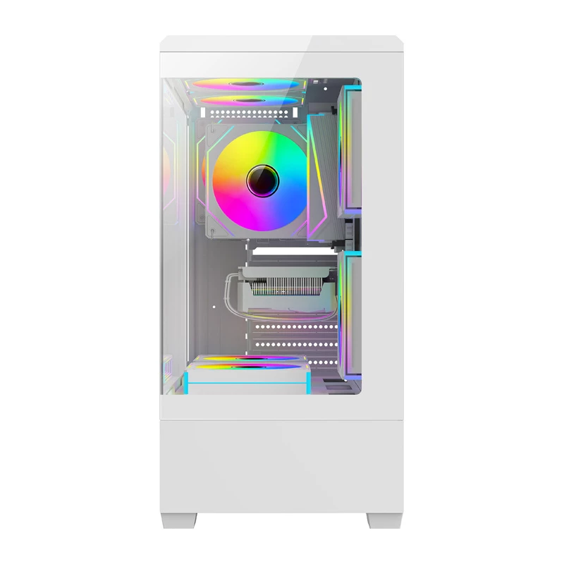 Caixa de computador DarkFlash C365 (branca) com 5 ventoinhas