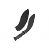 Machete Mil-Tec Kukri 15534000 – Lâmina de aço inoxidável 255 mm, comprimento total 375 mm, cabo ABS, inclui bainha