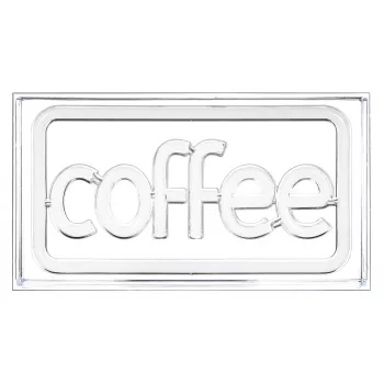 Letreiro luminoso LED néon ActiveJet AJE-NEON COFFEE, multicolor, USB 5V, montagem à superfície, moldura em plástico AS