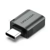 Adaptador OTG Vention USB-C macho para USB 3.0 fêmea cinzento liga de alumínio Type