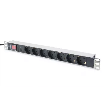 Régua de tomadas Digitus DN-95403 com proteção contra sobrecarga
