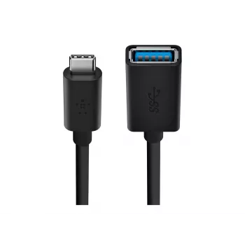 Belkin conector fêmea USB 3.0 5GBit/s USB-C para USB-A 1m cinzento (F2CU036BTBLK)