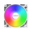 Módulo de ventoinha para caixa de computador Montech GF120 V2 ARGB 12 cm branco 3 unid.