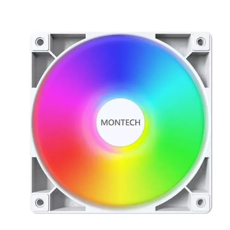 Módulo de ventoinha para caixa de computador Montech GF120 V2 ARGB 12 cm branco 3 unid.