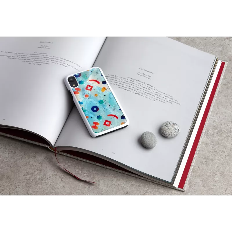 Capa para smartphone iKins para iPhone XR — capa de proteção Poppin Rock branca