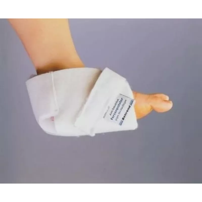 Protetores de calcanhar SUNDO 42000 — protetores de calcanhar leves brancos, pack de 2, fecho de velcro