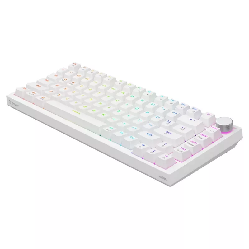 Savio ASTRAL WHITE JADE Teclado Gaming USB QWERTY US International