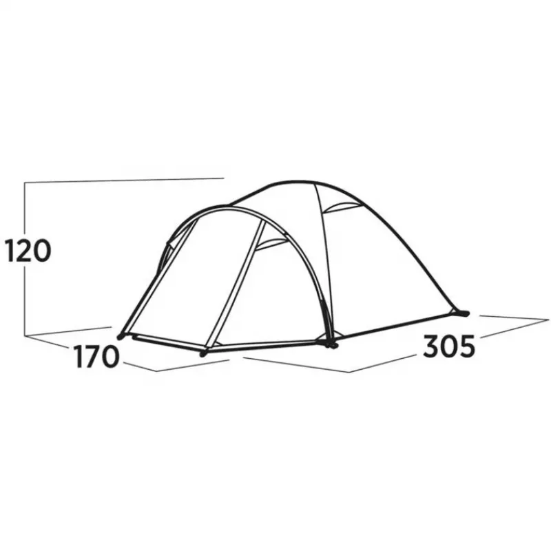 Tenda de cúpula/iglu Easy Camp Setesdal 3 verde