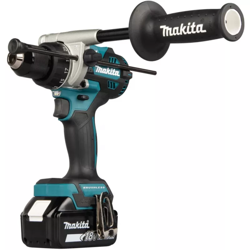 Berbequim aparafusador sem fios Makita DHP492Z 18 V a bateria, motor sem escovas, 2 velocidades, mandril 13 mm