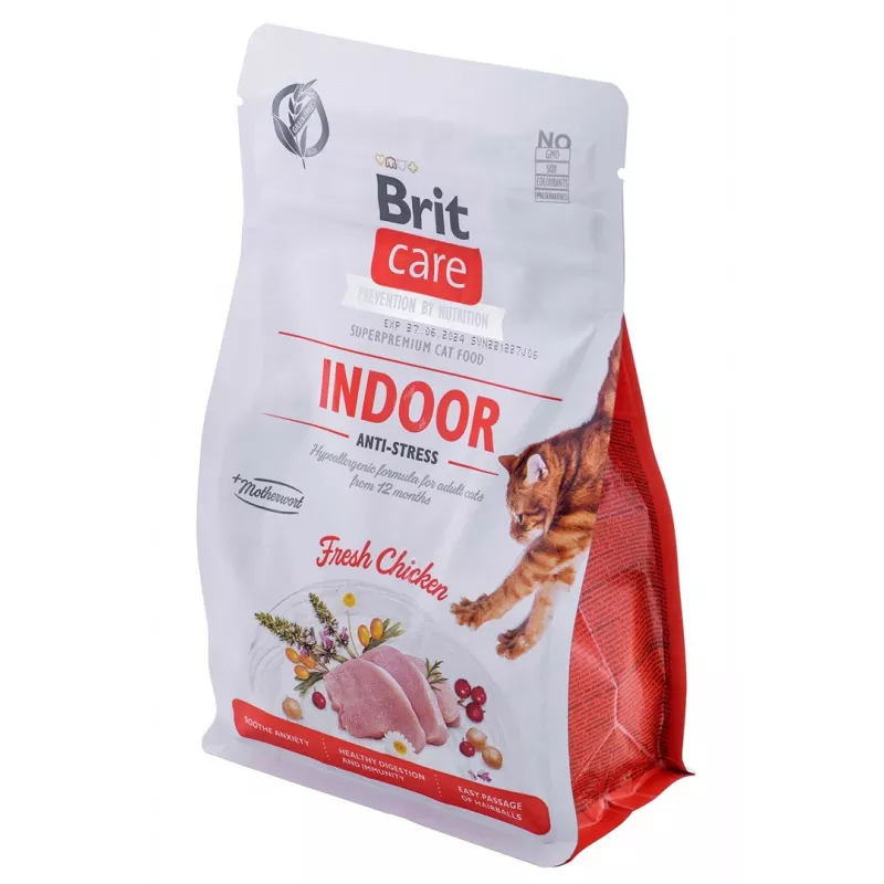 BRIT Care Grain-Free Adult interior anti-stress - alimento seco para gatos - 400 g