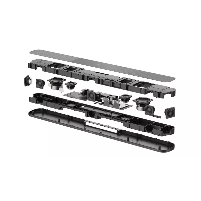 Barra de som Sennheiser AMBEO Soundbar Plus SB02 — 500 W, 9 altifalantes, 2× HDMI 2.0, HDMI eARC, Wi‑Fi, Bluetooth