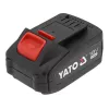 Bateria para ferramentas sem fios YATO YT-828463 — Li-Ion 18V 4Ah, vermelho, indicador de carga