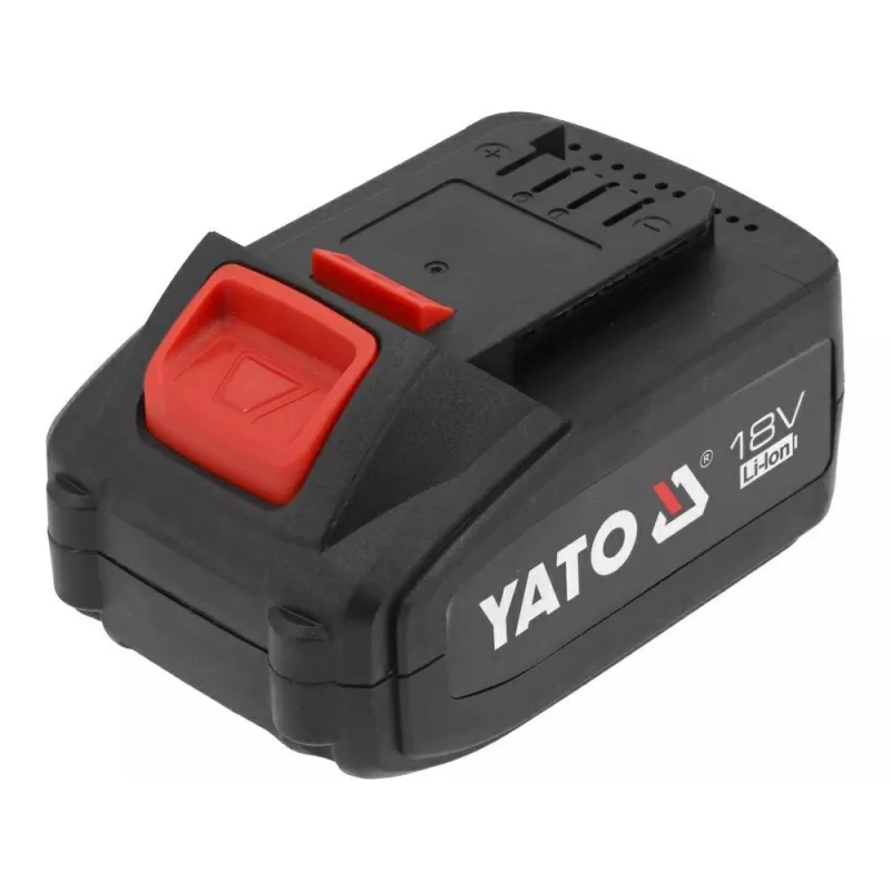 Bateria para ferramentas sem fios YATO YT-828463 — Li-Ion 18V 4Ah, vermelho, indicador de carga