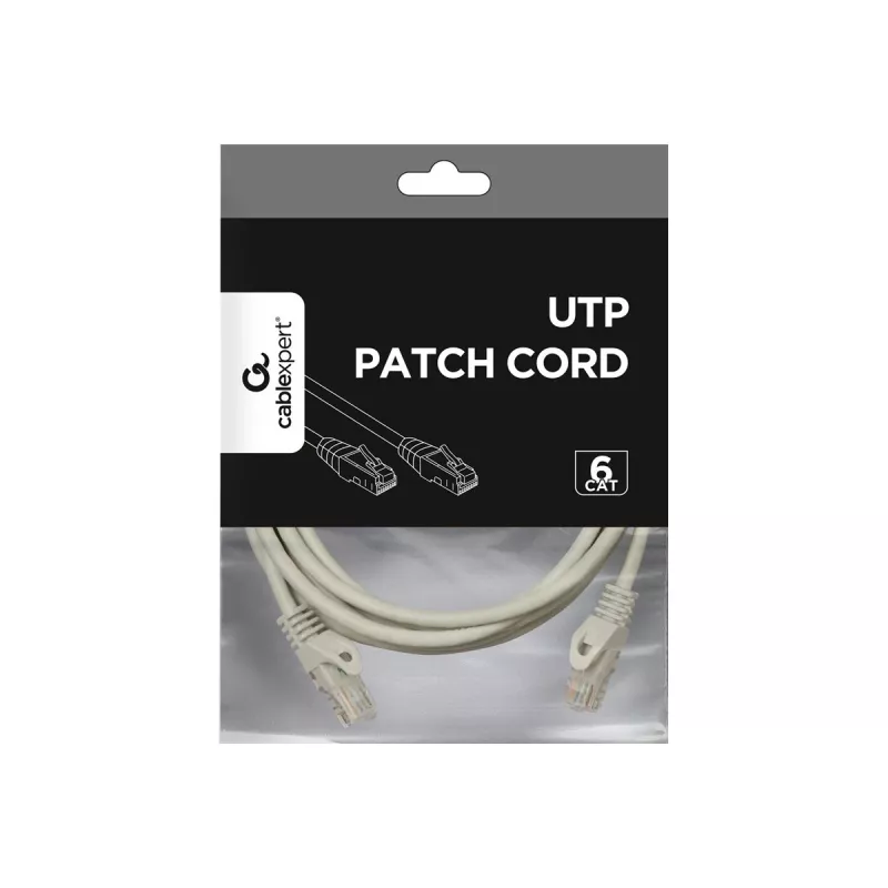 Cabo de rede Gembird PP6U-3M cinzento Cat6 U/UTP (UTP)