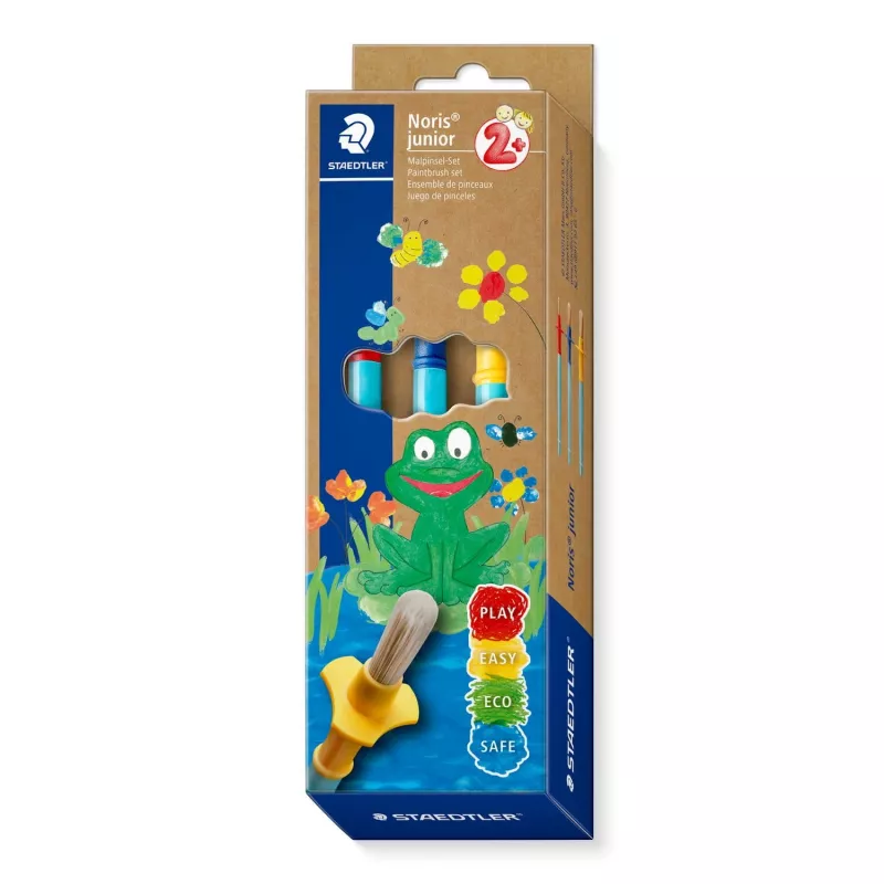 Conjunto de pincéis Staedtler 98940-SBK3 — pelos sintéticos redondos, 3 peças