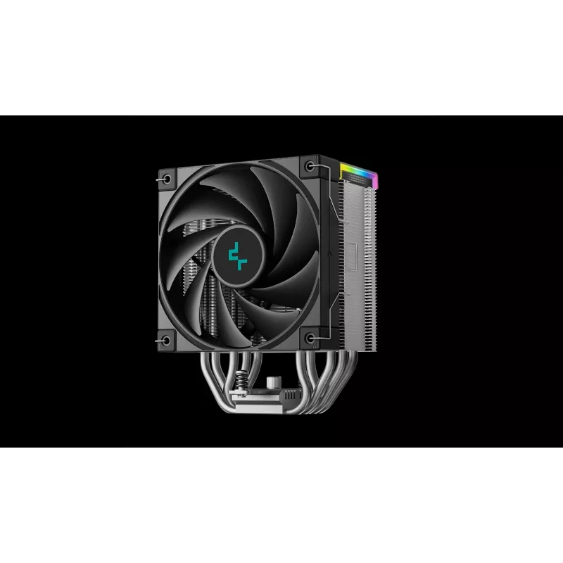 Arrefecedor de ar DeepCool AK500S Digital SE — ventoinha de 120 mm, compatível com soquetes LGA1700/AM5/AM4 e Intel LGA115x/1200, preto