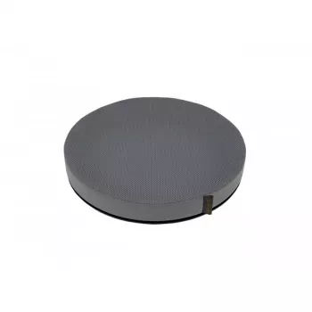 Almofada de assento MDH DRQE3M0BBXXXP — almofada redonda de espuma com gel de refrigeração, Ø 390 mm, altura 50 mm, cinzento, carga máx. 120 kg