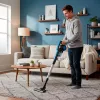 Aspirador vertical com fio Black+Decker BXVMS602E 3 em 1, 600 W, sem saco, ciclónico, 0,8 l, filtro EPA, cabo de 6 m, preto/azul