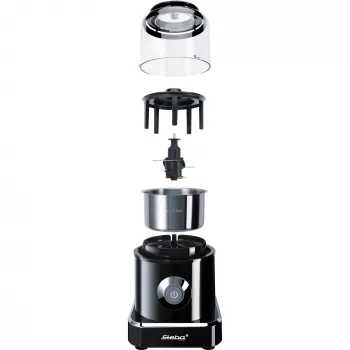 Trituradora elétrica Steba MG 500 0,5 l 500 W preto aço inoxidável