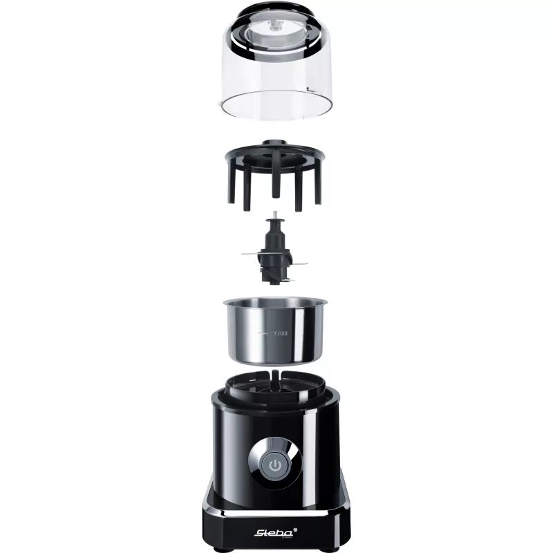 Trituradora elétrica Steba MG 500 0,5 l 500 W preto aço inoxidável