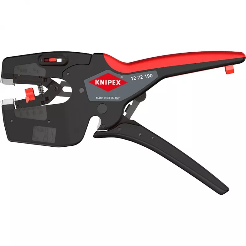 Multiferramenta para eletricistas Knipex NexStrip 12 72 190 SB – ferramenta de descarnar e cravar