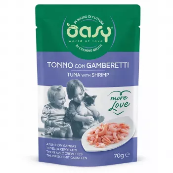 Oasy More Love Atum com Camarão Saqueta 70 g